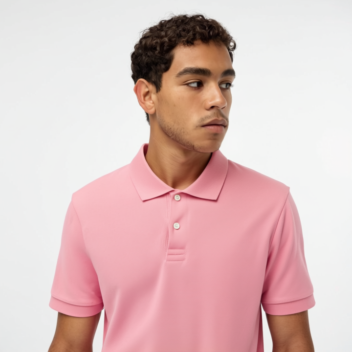Pink polo shirt