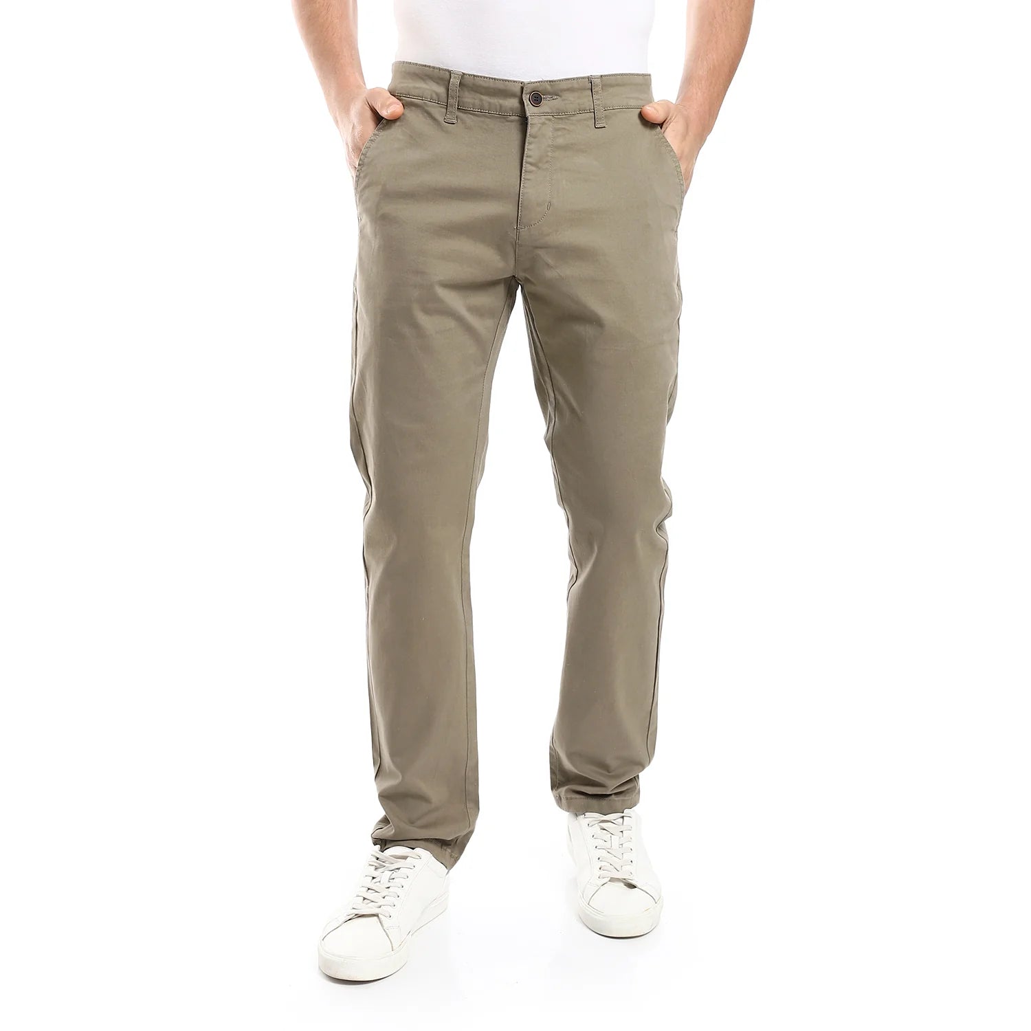 Baige Classic Gabardine Pants Men