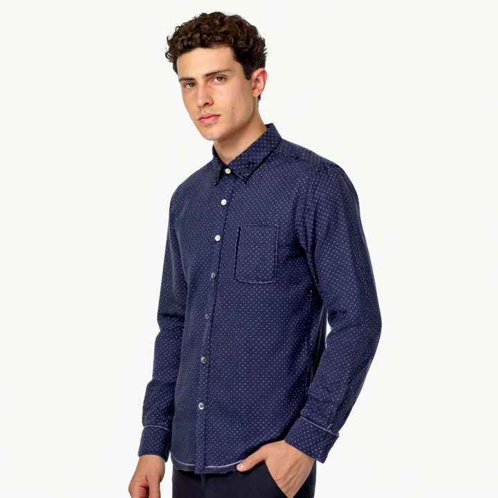 Navy long sleeve shirt