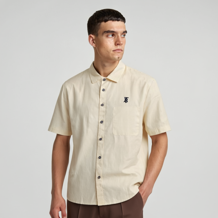 Cream Short Sleeve Shirt - OLDR