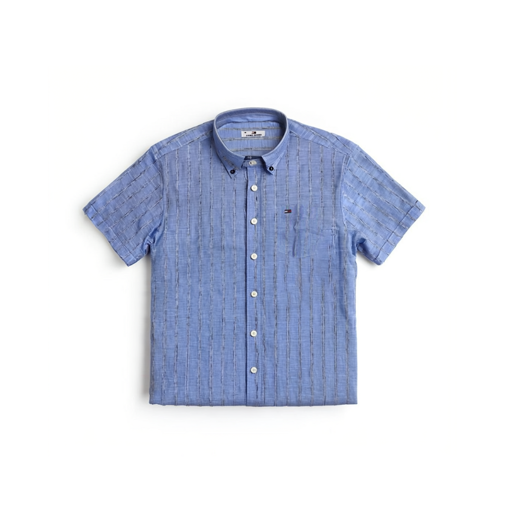 Light Blue linen  Shirt - OLDR