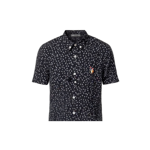 Black and white pattern short sleeve shirt - OLDR