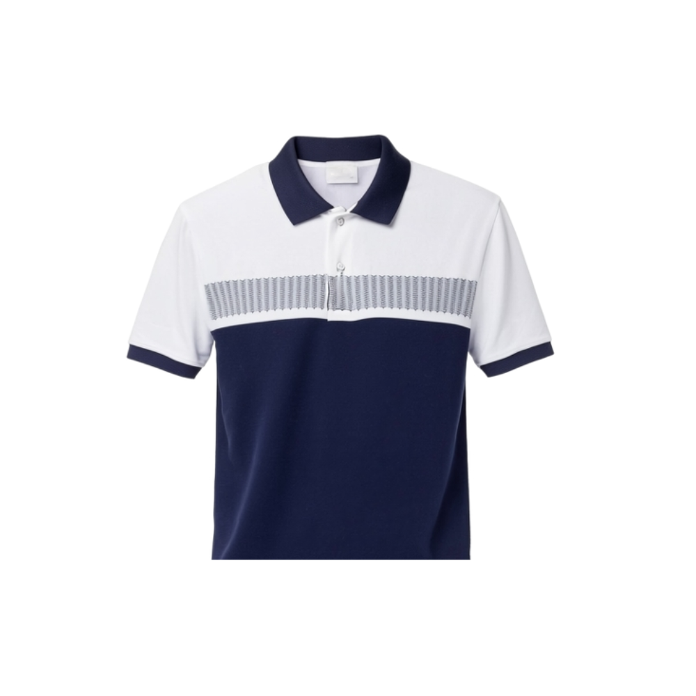 White and navy polo shirt - OLDR
