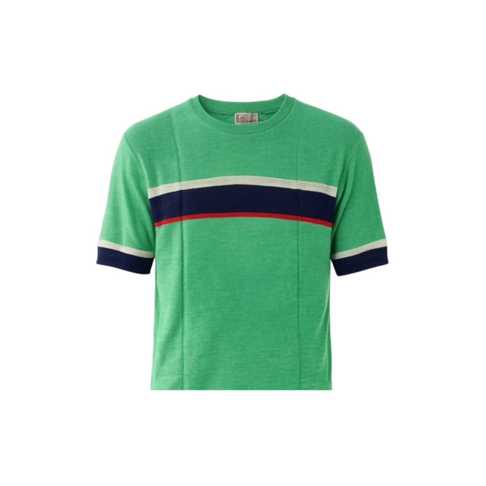 green sweater short sleeve