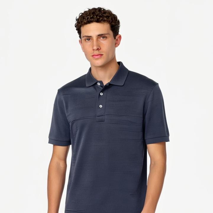 Dark navy polo shirt